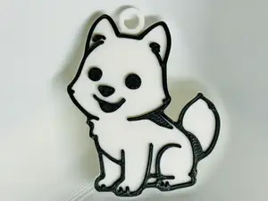 Cute Husky Keychain