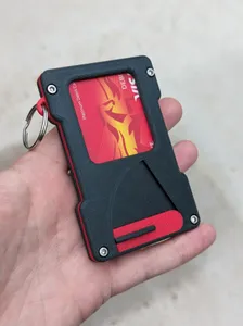 Pop-up credit card wallet spreader with coin/cash storage - 3 card thinner version