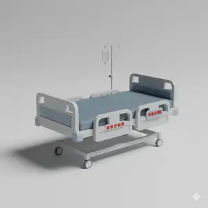 Low Poly Hospital Bed