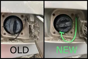 Fiat Punto fuel tank cover holder