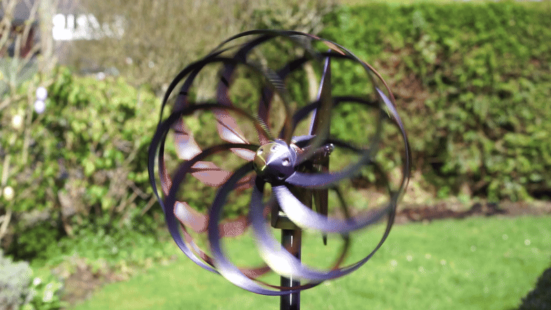 Low friction high speed Optical Illusion Windturbine