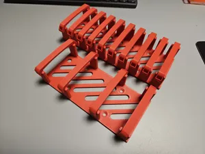 Modular wire management tray with wider gaps