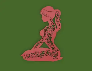 "Woman of flowers" 2D Wall decoration