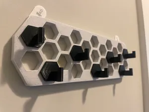Modern Hexagon Keys Hanger / Wall Hooks