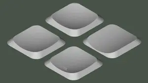 Parametric Keycap Veneers for Flat Laptop Keyboards