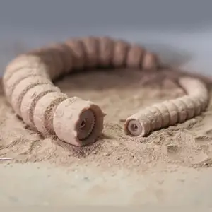Dune Flexi Sandworm. Print in Place. Support Free.