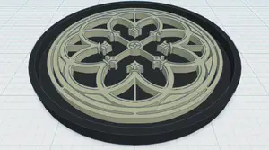 Gothic Rose Window Coaster 3