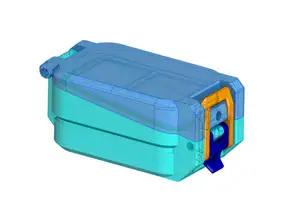 1x2 Mini Gridfinity Box For Stuff - 2 Bin 6U version 3.3