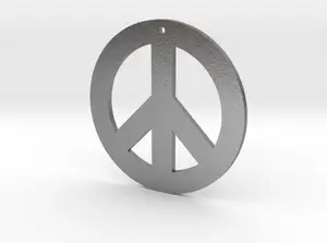 Peace Symbol Pendant – STL Jewelry File (Digital Download)