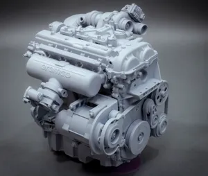 Detailed Car Engine Model Aramco