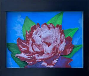 Peony Shadow Box