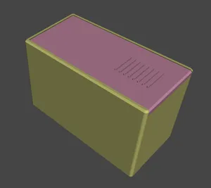Caja para baterías, modelo paramétrico en FreeCAD