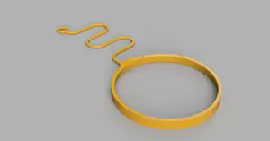 Fiat Punto fuel cap retaining strap