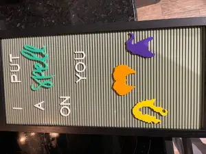 Halloween Letterboard additions - 3 witch sisters and the word 'Spell', just for some Hocus Pocus