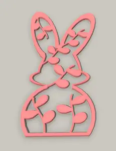 Easter bunny with pussy willow catkins