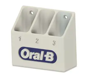Oral B tooth brush holder for 3 tooth brushes.