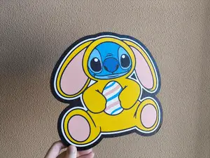 Stitch Bunny Suit Easter Egg Lightbox LED Lamp