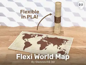Flexi World Map (flexible world map)