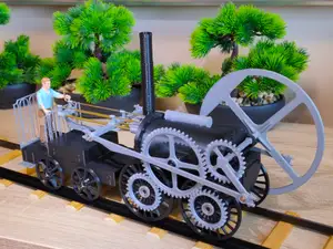 The first steam locomotive