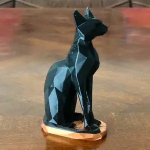 Low polygon Egyptian Cat - fixed orientation