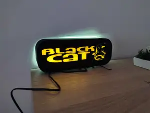 Black cat fishing lightbox for mmu