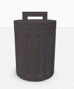Trash Can Bicycle Valve Cap.