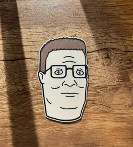 King of the Hill Hank Magnet (multi-color)(8x3mm magnets)