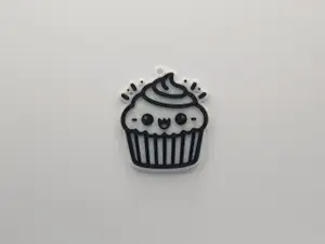 Cute Cupcake Keychain