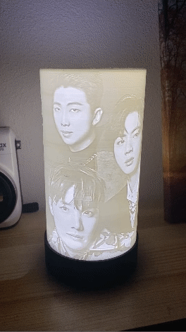BTS Lithophane 360° Lamp