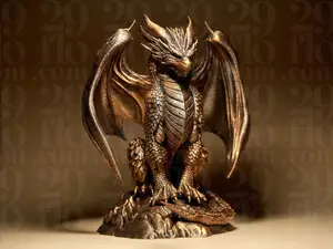 Majestic Dragon Statue