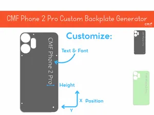 CMF Phone 2 Pro Backplate -Custom Name/Text Generator