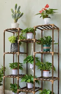 Connectors for wooden plant stands