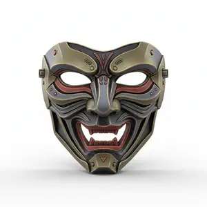 Mecha Samurai Warrior, mask, cosplay, wearable, costume, face, helmet