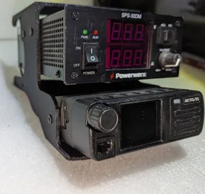 Combo Mount for Powerwerx SPS-30MB, Retevis RT73, and Hamradio WorkBench Powerpole Board
