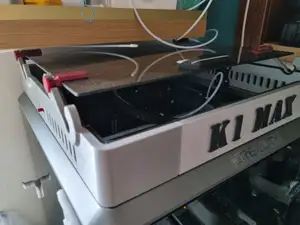 K1 MAX lid riser with sliding glass top