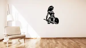 Warrior woman / Amazonka wall or table decoration