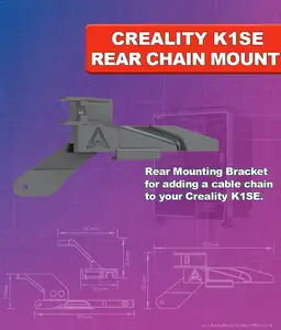 Creality K1 SE Rear Cable Chain Mount