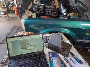 Luftfiltergehäuse BMW E30 M52 Motor swap \ Air filter housing E30 M52 engine swap