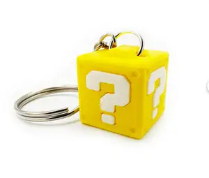Mario 3D Question Mark Block Keychain