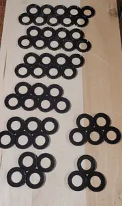 32 mm movement trays - round base - double row - close formation