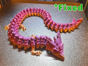 Articulated crystal dragon v2 (fixed)