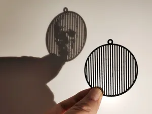 Halloween skull illusion decoration
