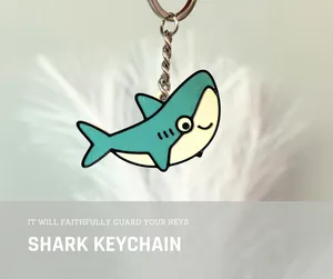 Happy Shark keychain