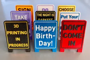 Mini Standup Sign - Single Sided