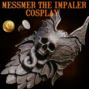 MESSMER THE IMPALER skull pauldron life size cosplay - Elden Ring Shadow of the Erdtree Fan Art