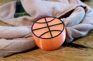 Basketball Ball Scarfring for Scout and Guide woggle - 2 colors