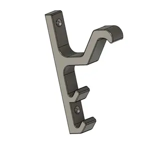 Motorcycle Helmet Bracket with Double Coat Hanger