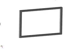 2DIN car radio frame