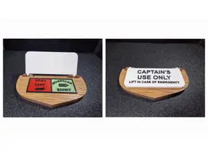 Captain's Use Only Sailing/Boat Sign (Port and Starboard Directions)