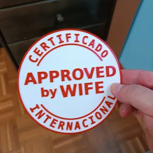 Approved by wife